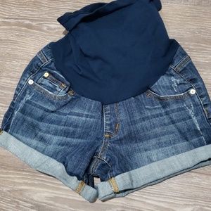 Maternity jean shorts, size XS